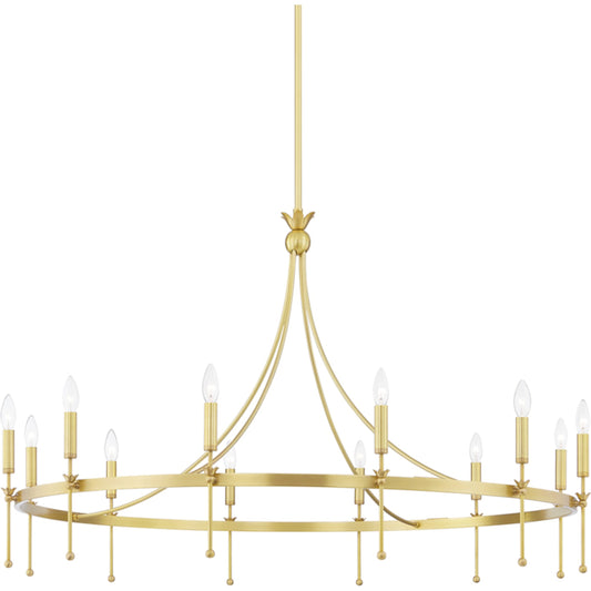 Gates Chandelier by Hudson Valley. Made from steel in a transitional style.