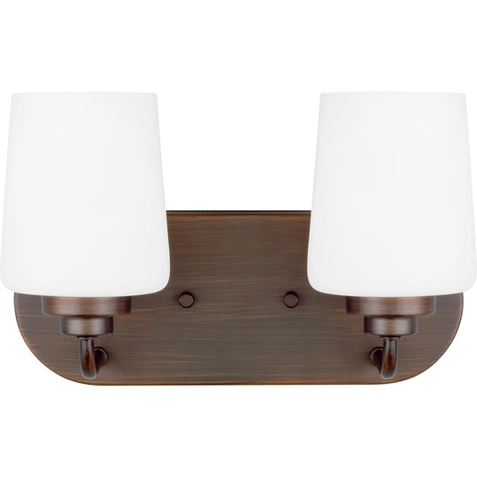 Windom Two Light Wall / Bath by Visual Comfort & Co.. Made from steel in a transitional style.