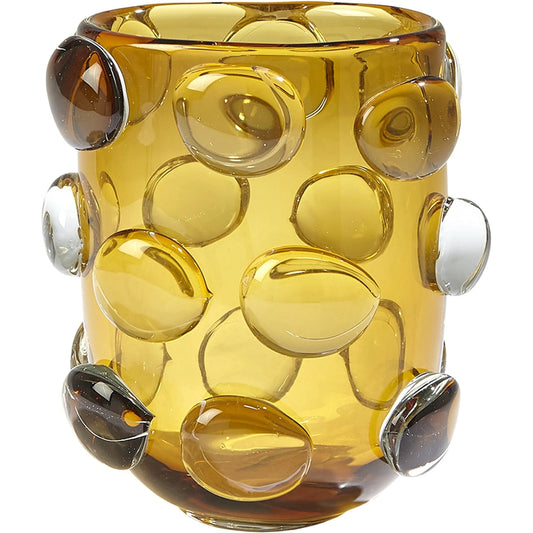 Rondelle Vase by Global Views. Made from art glass in a modern style.