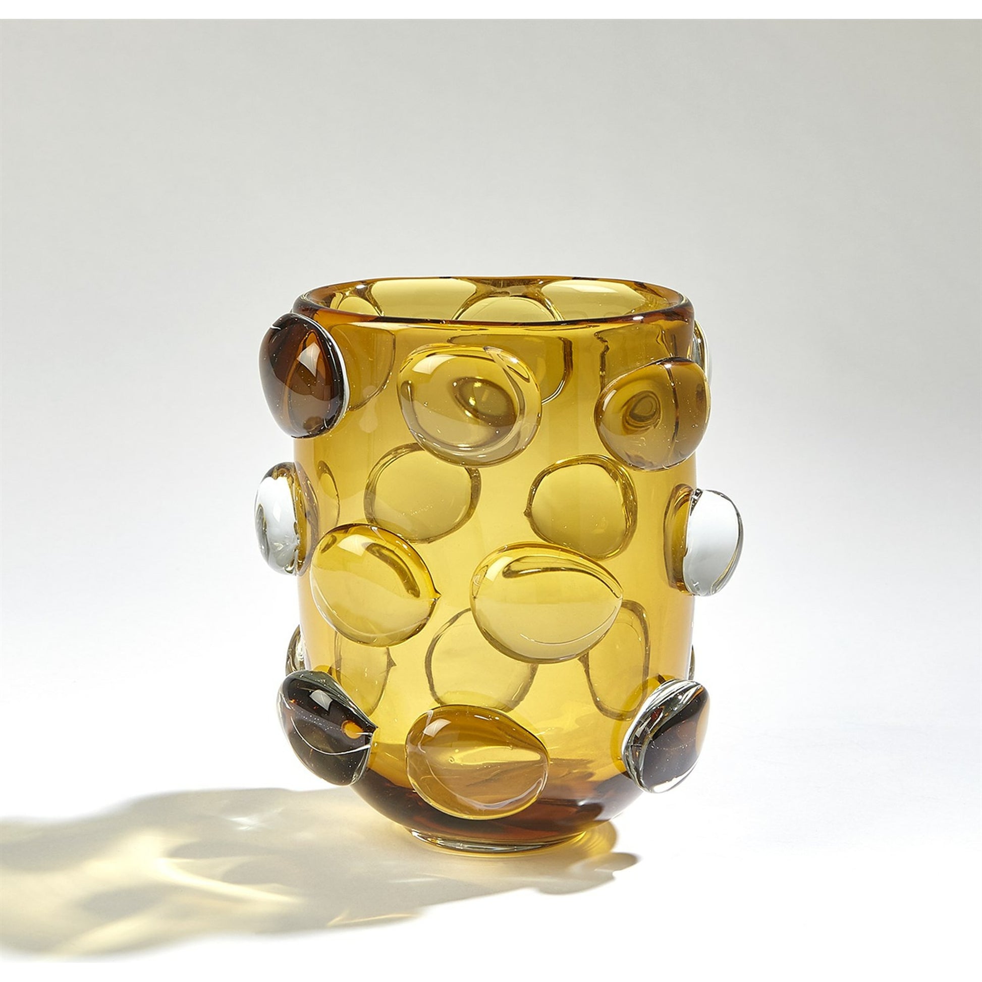 Rondelle Vase by Global Views. Made from art glass in a modern style.