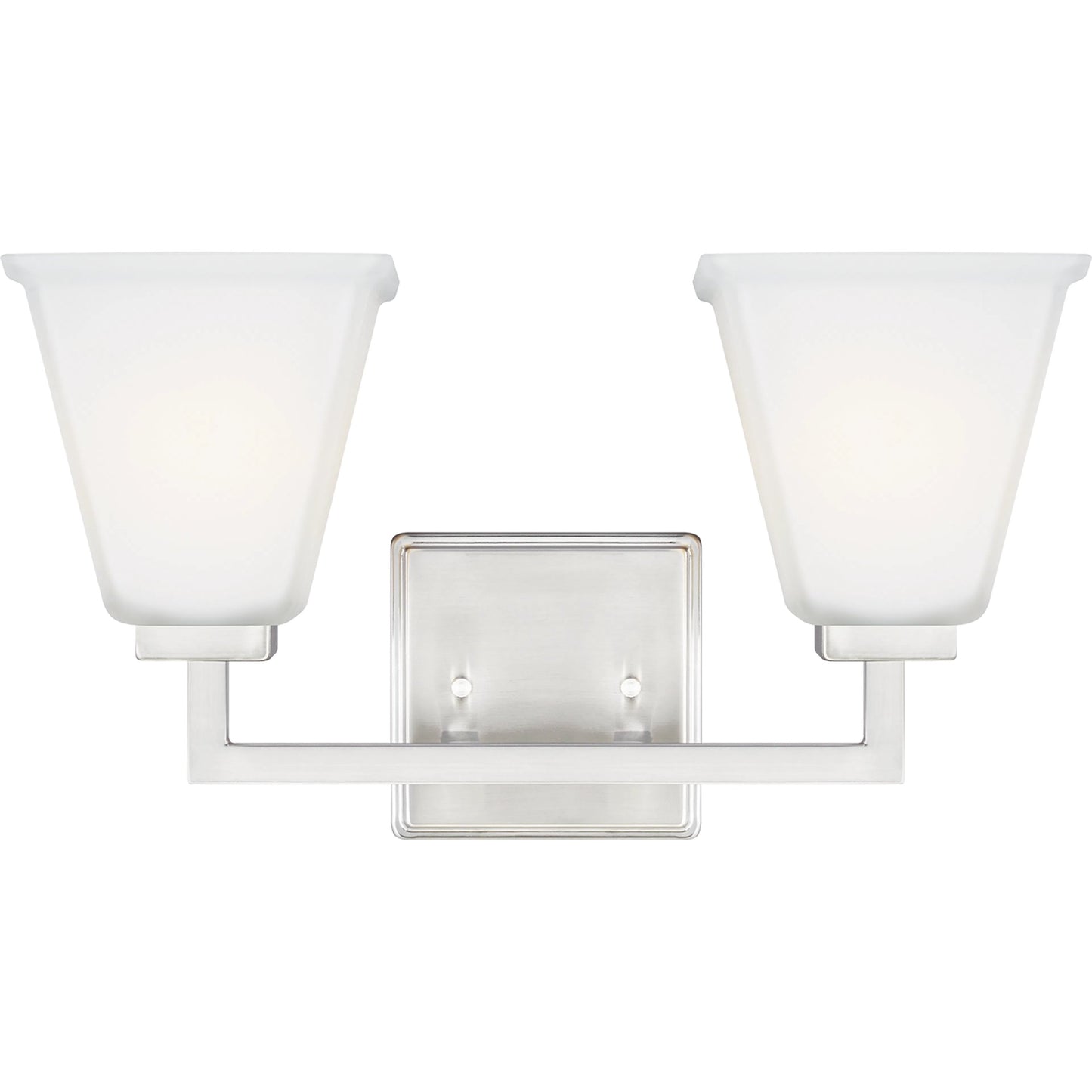 002 SI-2239925 | Primary Silo | Ellis Harper Two Light Bath by Visual Comfort & Co. in brushed nickel. Made from steel in a traditional style.