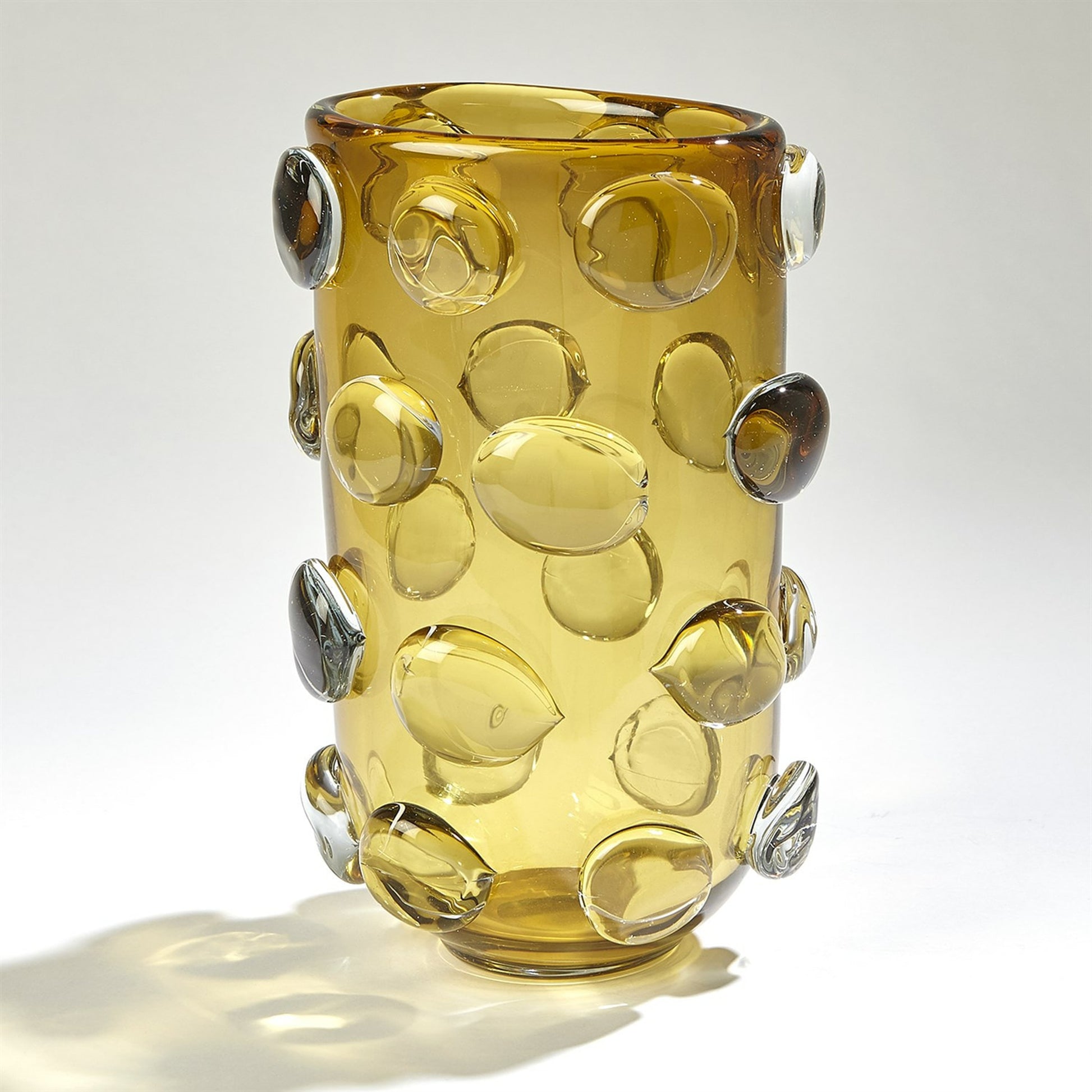 Rondelle Vase by Global Views. Made from art glass in a modern style.