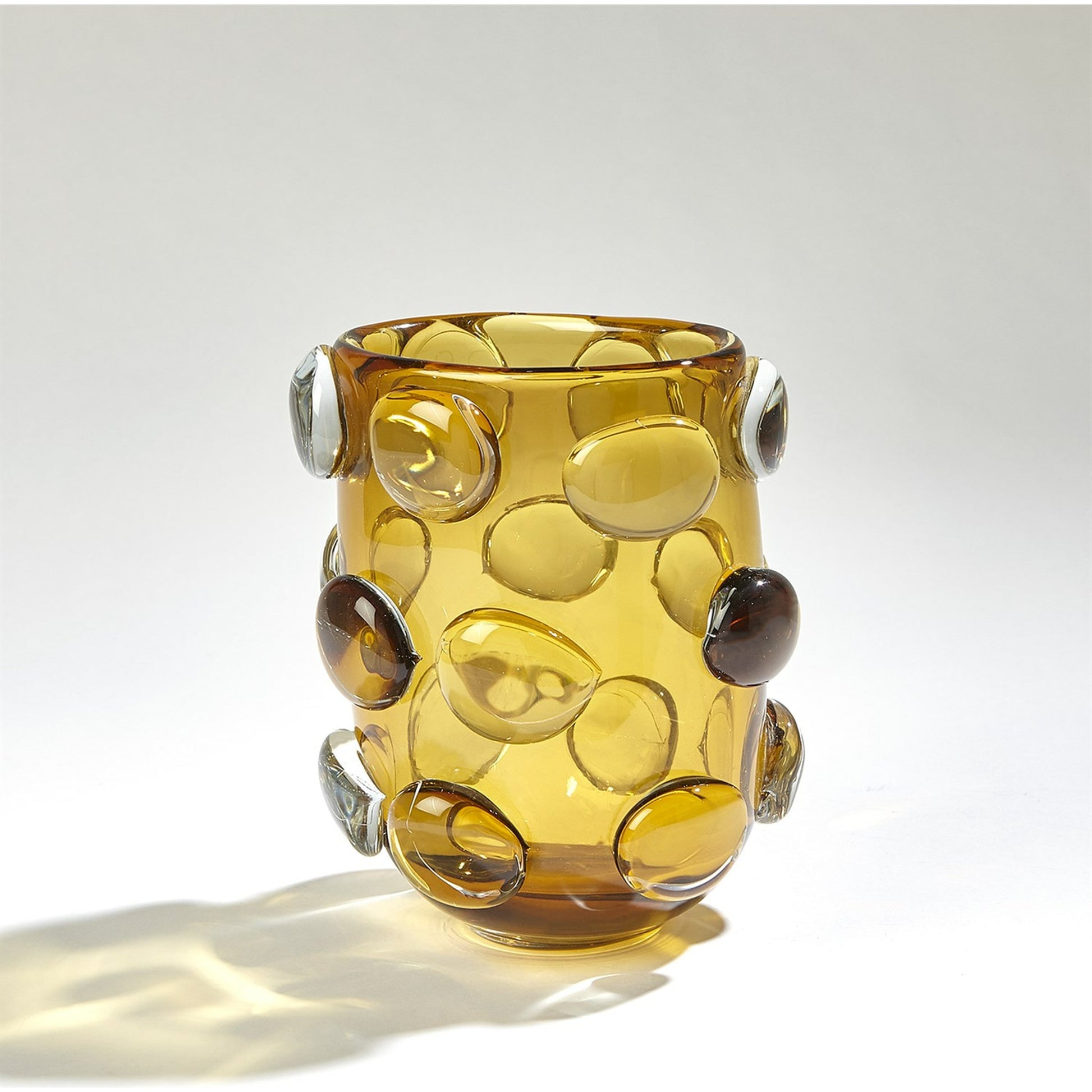 Rondelle Vase by Global Views. Made from art glass in a modern style.