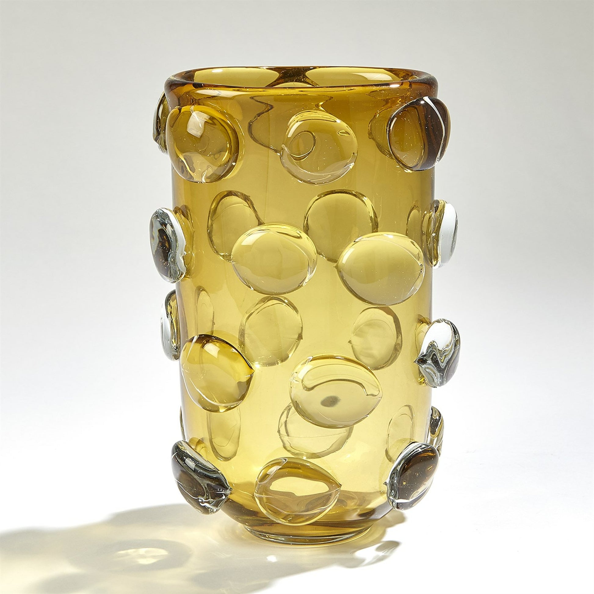 Rondelle Vase by Global Views. Made from art glass in a modern style.