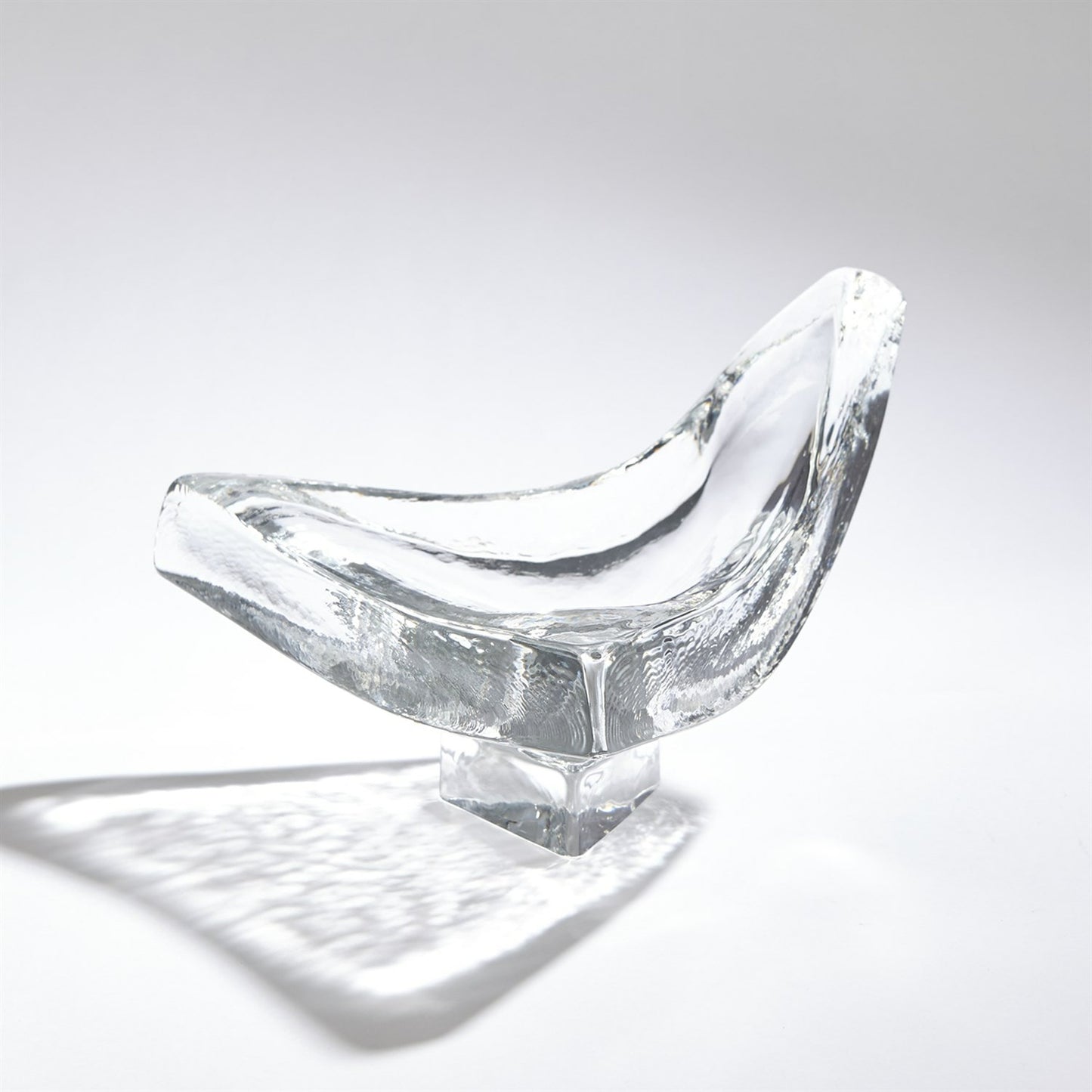 002 SR-893374 | Additional Silo | Triangle Slab Bowl by Global Views. Made from glass in a eclectic & global style.