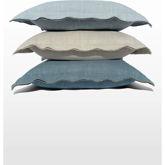 Lena Flange Pillow by DV Kap Home. Made from 36% polyester, 26% cotton, 22% viscose, 16% linen in a unique style.