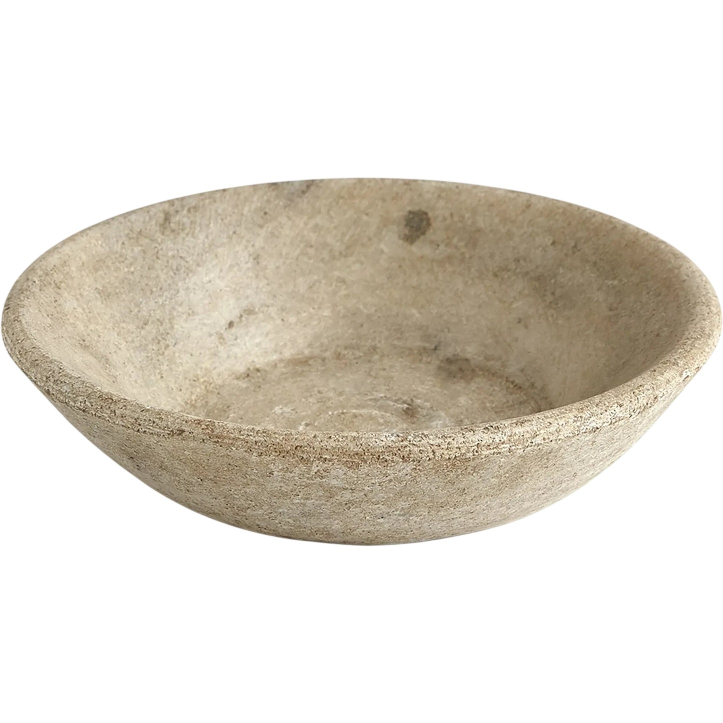 001 SR-939937 | Primary Silo | Marble Bowl by Global Views in antiqued white. Made from lime stone stained marble in a eclectic & global style.