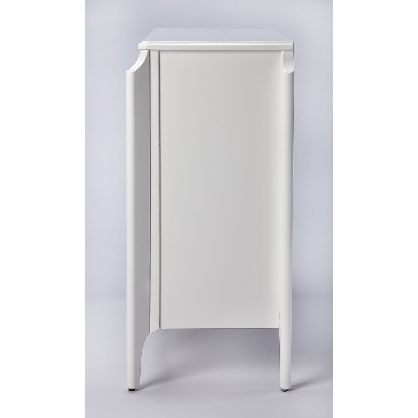 003 SR-770530 | Additional Silo | Wilshire Bookcase by Butler Specialty Company in white and glossy white. Made from rubberwood solids, oak veneers, mdf in a transitional style.