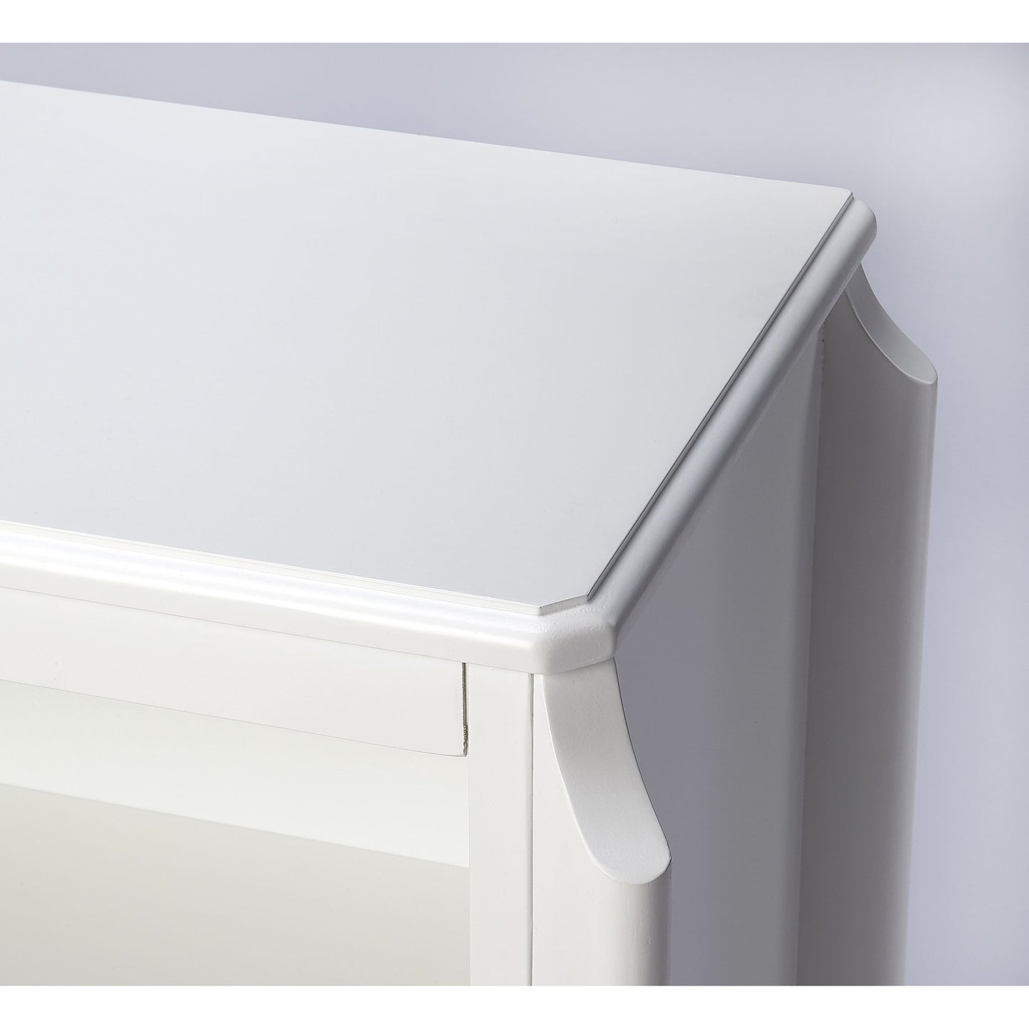 004 SR-770530 | Additional Silo | Wilshire Bookcase by Butler Specialty Company in white and glossy white. Made from rubberwood solids, oak veneers, mdf in a transitional style.