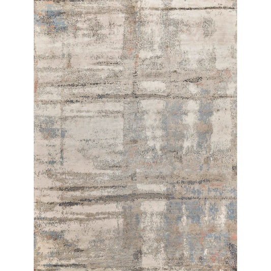 001 SI-2384166 | Primary Silo | Laureno 4471 Rug by Exquisite Rugs in silver, blue. Made from bamboo silk in a unique style.