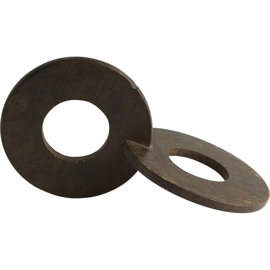 000 SR-891778 | Primary Silo | Double Chapati Marker by Global Views. Made from recyled wood, natural wax in a rustic style.