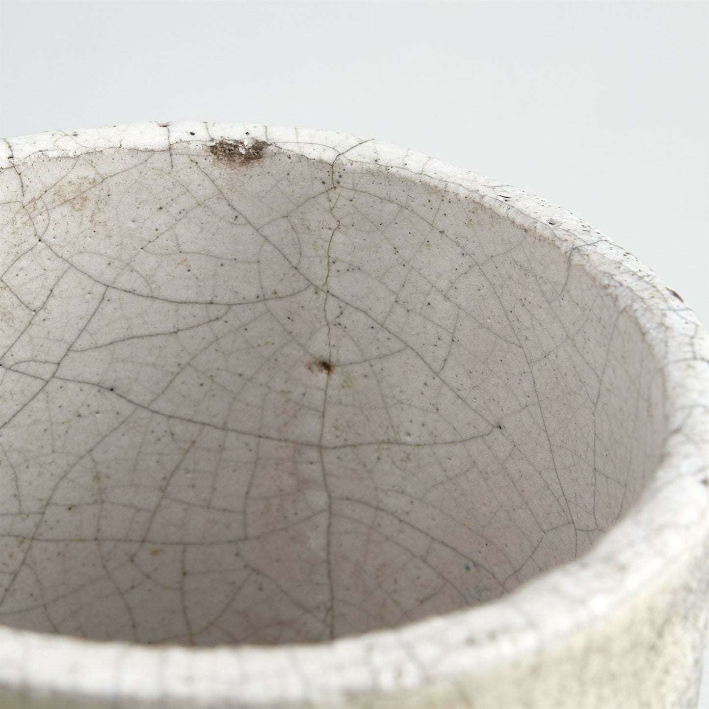 014 SR-892092 | Unknown | Golden Raku Flat Round Vase by Global Views. Made from ceramic raku in a eclectic & global style.