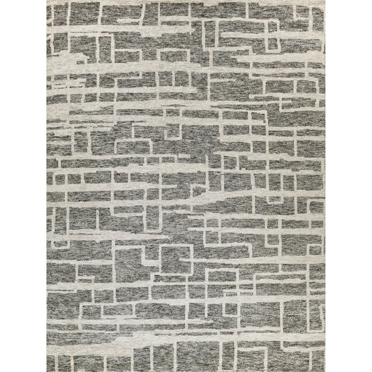 Aldridge 4480 Rug by Exquisite Rugs in charcoal, ivory. Made from wool, bamboo silk in a unique style.