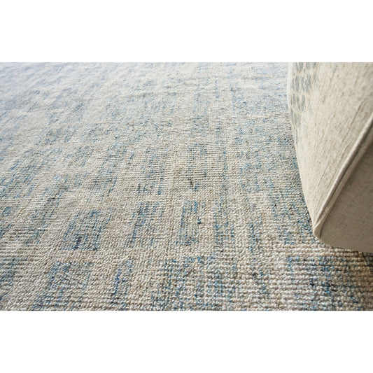 Aldridge Rug - Light Blue by Exquisite Rugs in light blue, ivory. Made from wool, bamboo silk in a unique style.