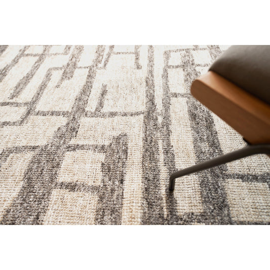 Aldridge Rug - Silver, Gray by Exquisite Rugs in silver, gray. Made from wool, bamboo silk in a unique style.
