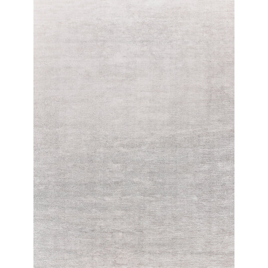 Tangaro Rug - Silver by Exquisite Rugs in light silver. Made from bamboo silk, banana silk in a unique style.