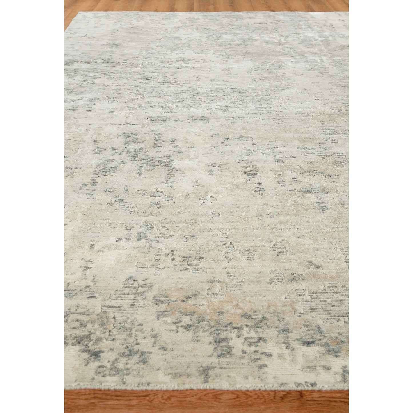 003 SI-1827838,SI-1827839,SI-1827840,SI-1827841,SI-1827842 | Closeup | Cosmo Rug - White by Exquisite Rugs in white. Made from new zealand wool, bamboo silk in a unique style.