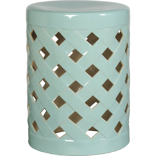 Criss Cross Stool by Emissary USA. Made from unique in a coastal style.