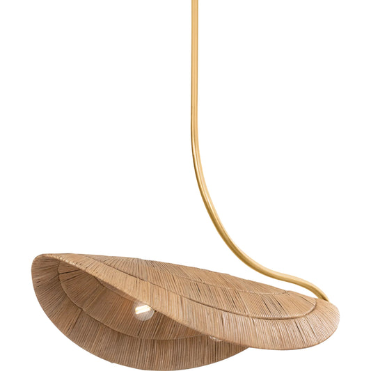 001 SI-2328142 | Primary Silo | Medea Linear by Corbett in gold leaf. Made from natural woven in a rustic style.