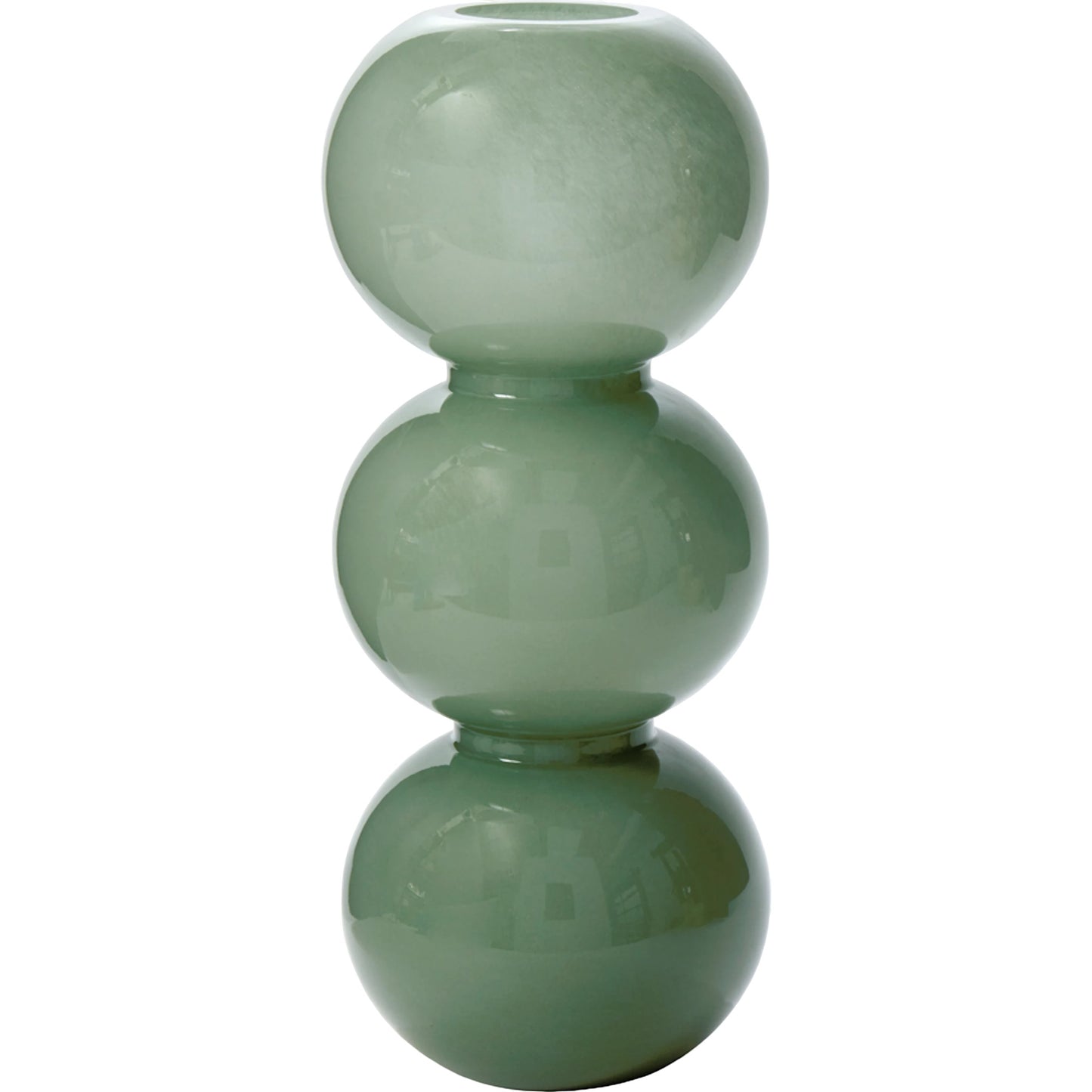 001 SI-2162811 | Primary Silo | Synchronize Vase by Accent Decor in green. Made from glass in a modern style.