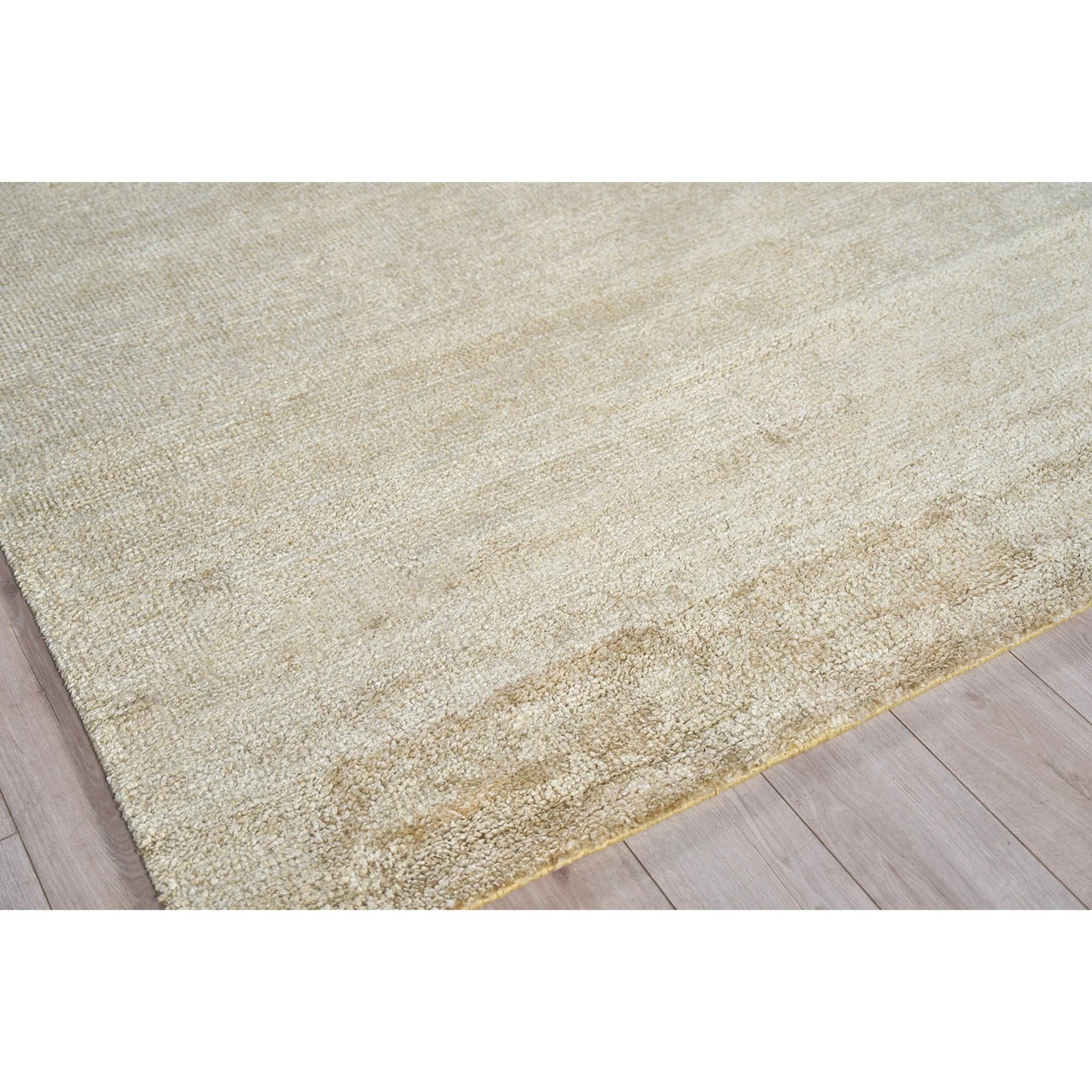 002 SI-2138604,SI-2138605,SI-2138606,SI-2138607,SI-2222085,SI-2293720 | Closeup | Plush 4633 Rug by Exquisite Rugs in gold. Made from bamboo silk, mohair in a unique style.