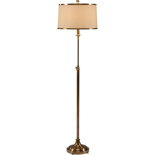 001 SR-384642 | Primary Silo | Adjustable Floor Lamp by Wildwood in antique brass patina. Made from metal in a transitional style.