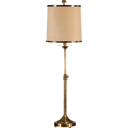 Adjustable Table Lamp by Wildwood in antique brass patina. Made from other: metal in a transitional style.