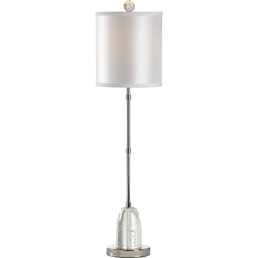 001 SR-385664 | Primary Silo | Iceland Lamp by Wildwood in clear, seeded, polished nickel. Made from other: metal in a modern style.