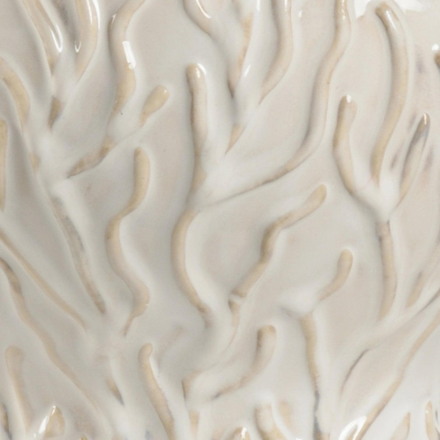 004 SR-386369 | Closeup | Sea Grass Lamp by Wildwood in neutral glaze, clear. Made from ceramic in a modern style.
