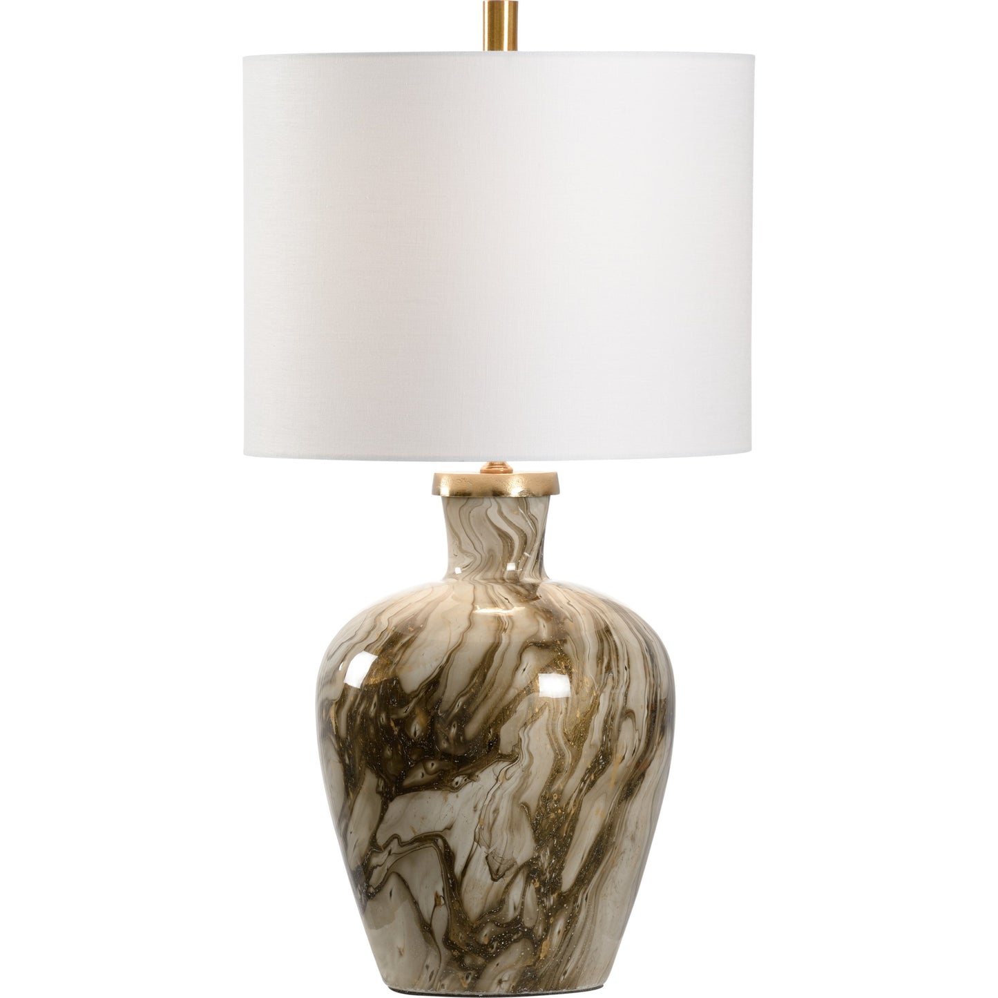 001 SR-837122 | Additional Silo | Cala Catta Gold Lamp by Wildwood in calacatta gold, brass. Made from glass, metal in a transitional style.