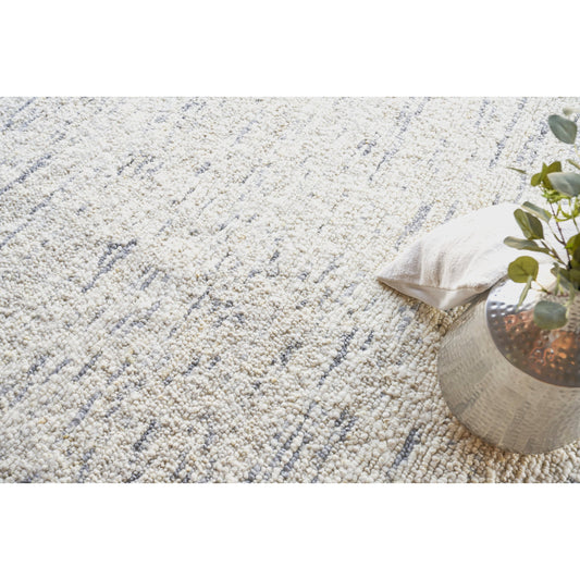 Borelli Rug - Dark Gray, Ivory by Exquisite Rugs in gray, ivory. Made from new zealand wool in a unique style.