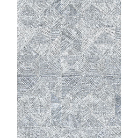 Caprice Rug - Navy Blue, Ivory by Exquisite Rugs in navy blue, ivory. Made from new zealand wool in a unique style.