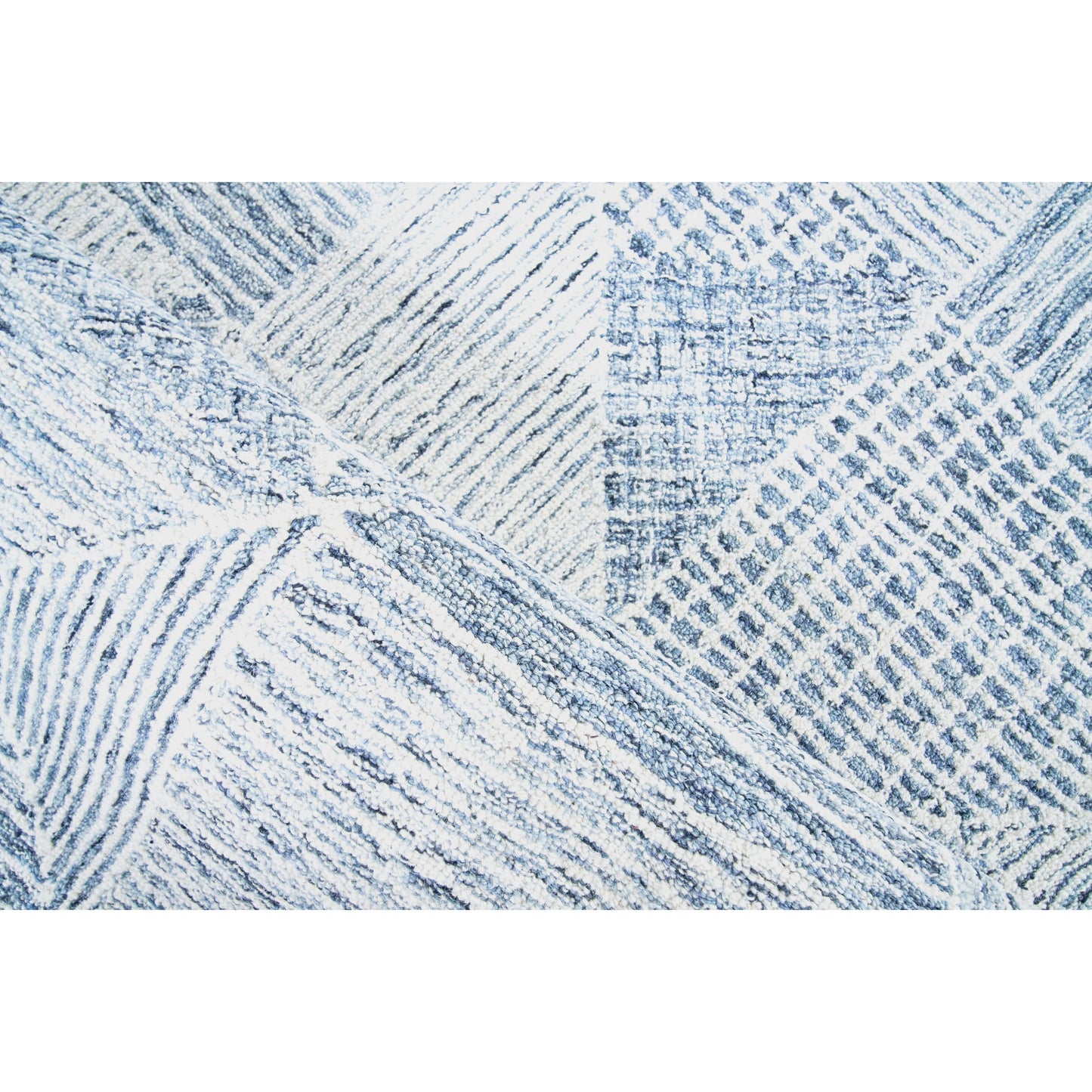 004 SI-1827500,SI-1827501,SI-1827502,SI-1827503,SI-1827504,SI-1827505 | Closeup | Caprice Rug - Navy Blue, Ivory by Exquisite Rugs in navy blue, ivory. Made from new zealand wool in a unique style.
