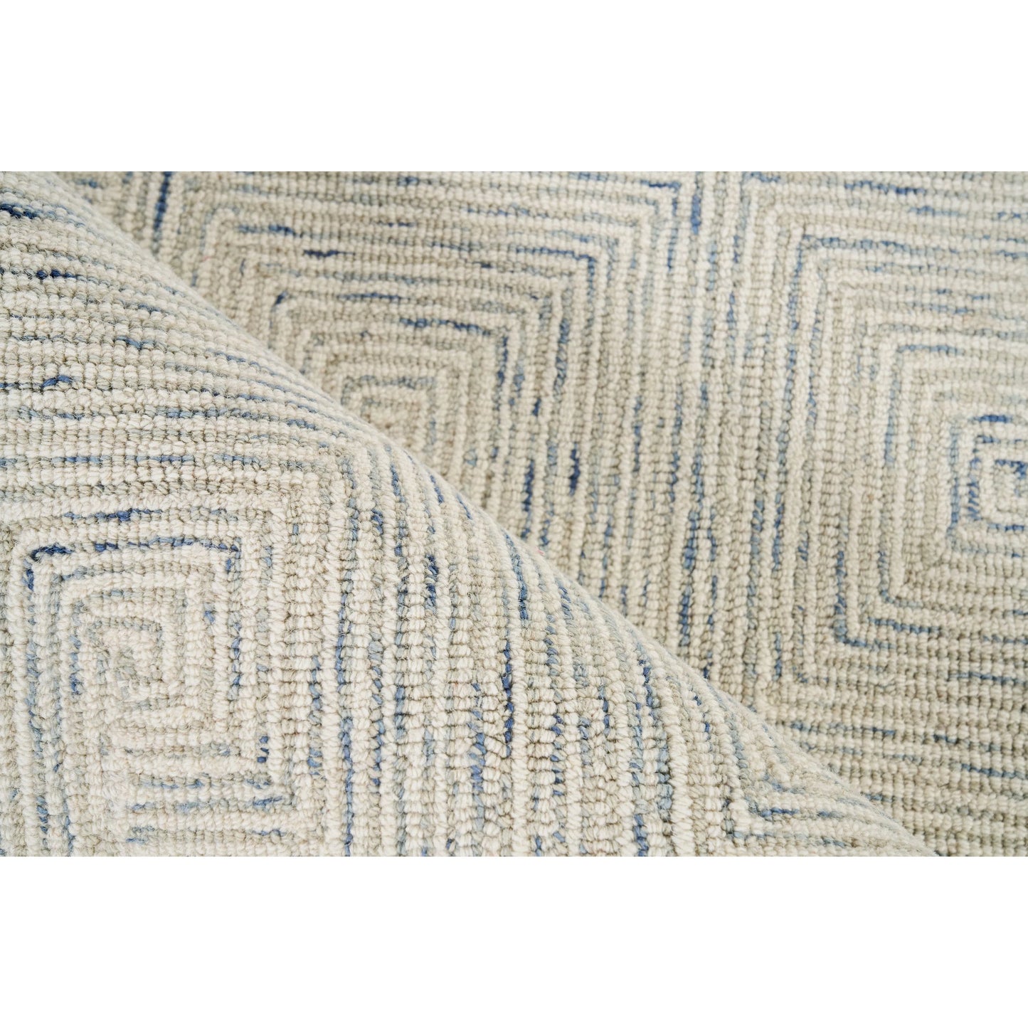 004 SI-2222133 | Additional Silo | Caprice 4771 Rug by Exquisite Rugs in light blue, ivory. Made from new zealand wool in a unique style.
