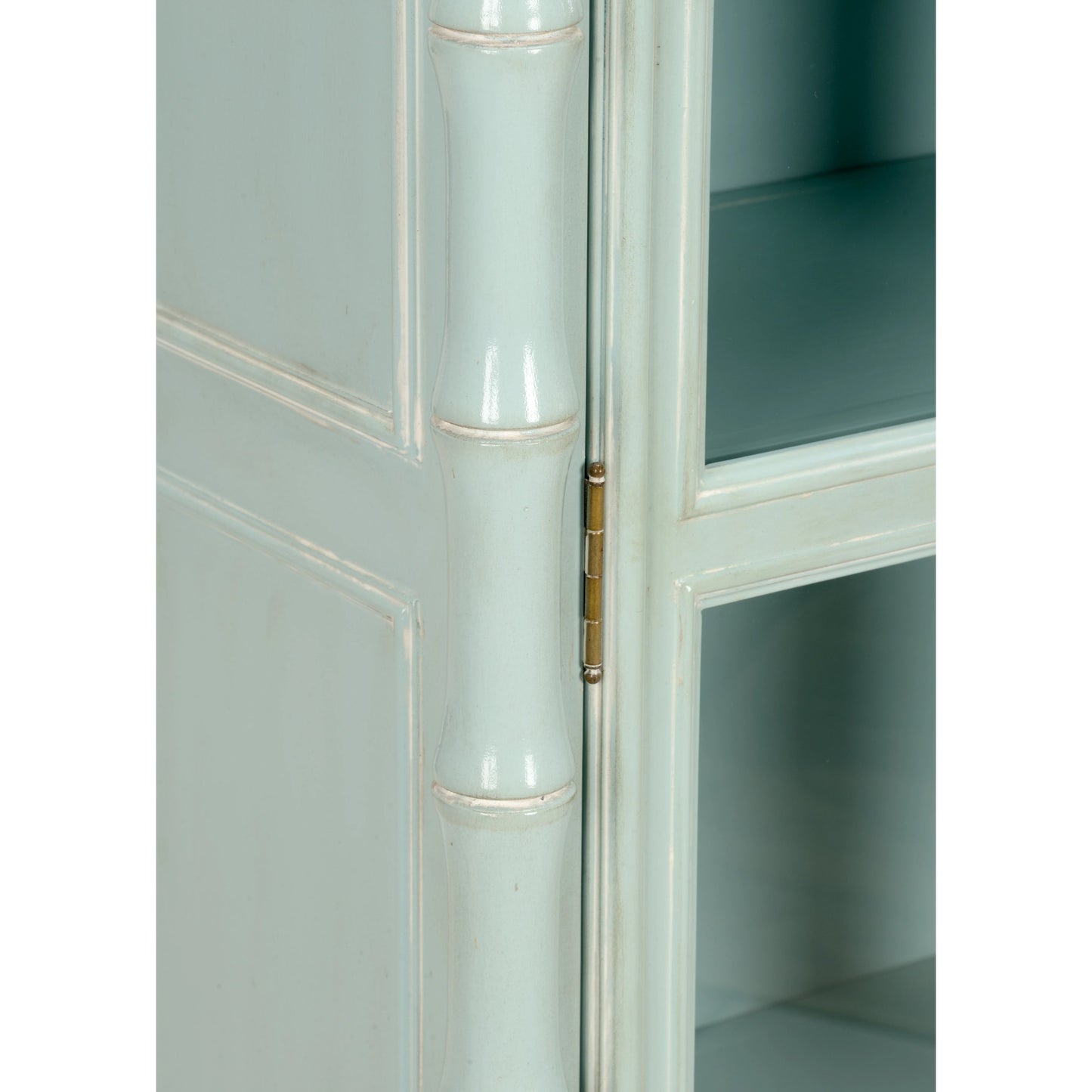 007 SI-2106119 | Closeup | Cape Cod Linen Cabinet by Wildwood in blue, whitewashed. Made from unique in a modern style.