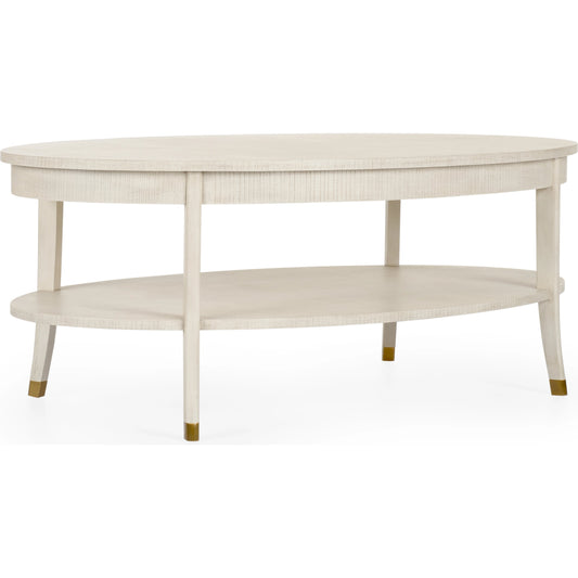 Oaklee Cocktail Table by Wildwood in hand finished cerused oak. Made from wood in a modern style.