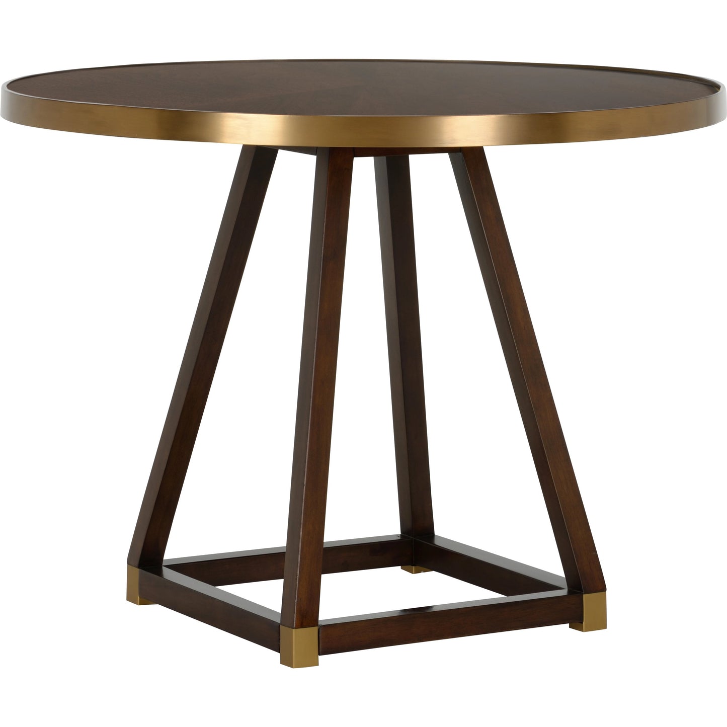 001 SI-2106191 | Primary Silo | Renzo Center Table by Wildwood in brown, antique brass. Made from wood/metal in a modern style.
