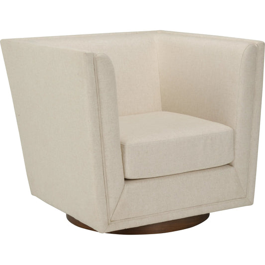 Gehry Swivel Chair by Wildwood in fabric. Made from unique in a transitional style.