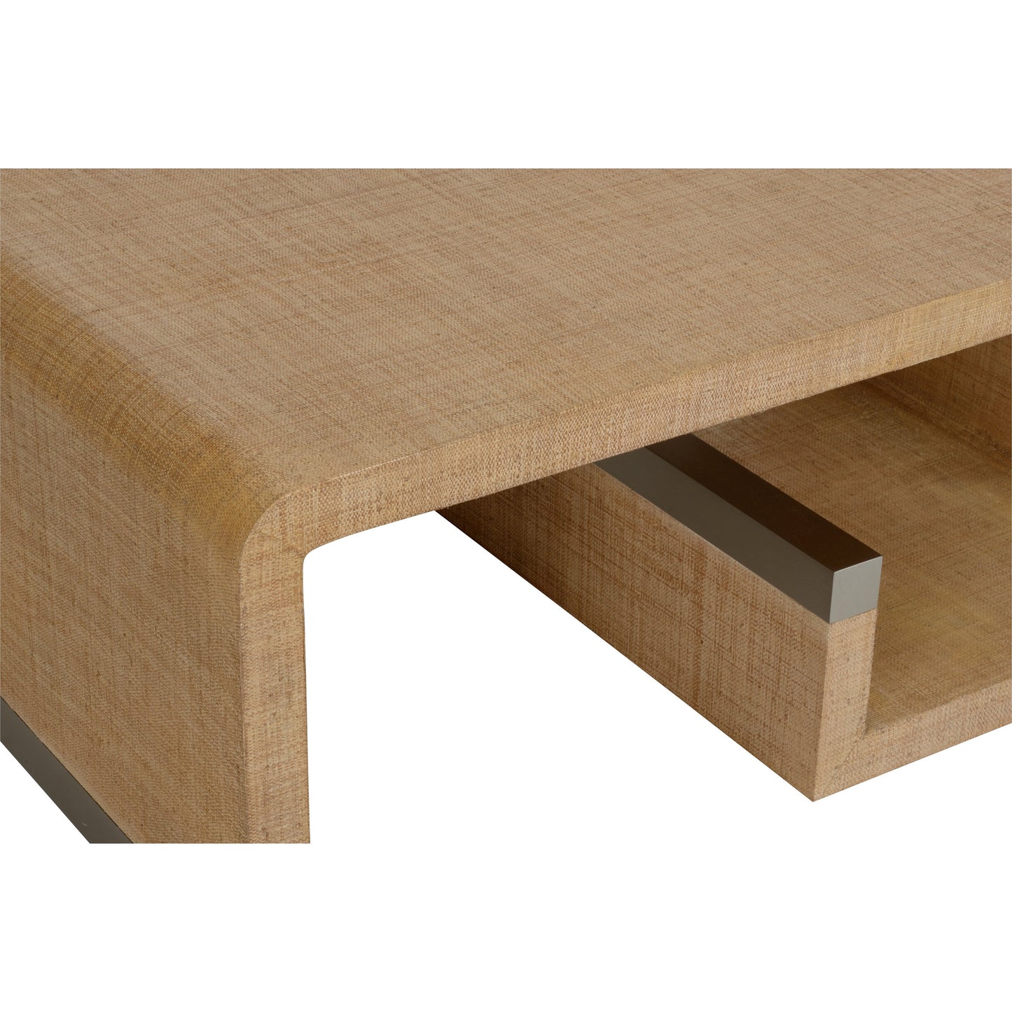 004 SI-2106226 | Closeup | Hera Coffee Table by Wildwood in brown. Made from wood/saguran in a modern style.
