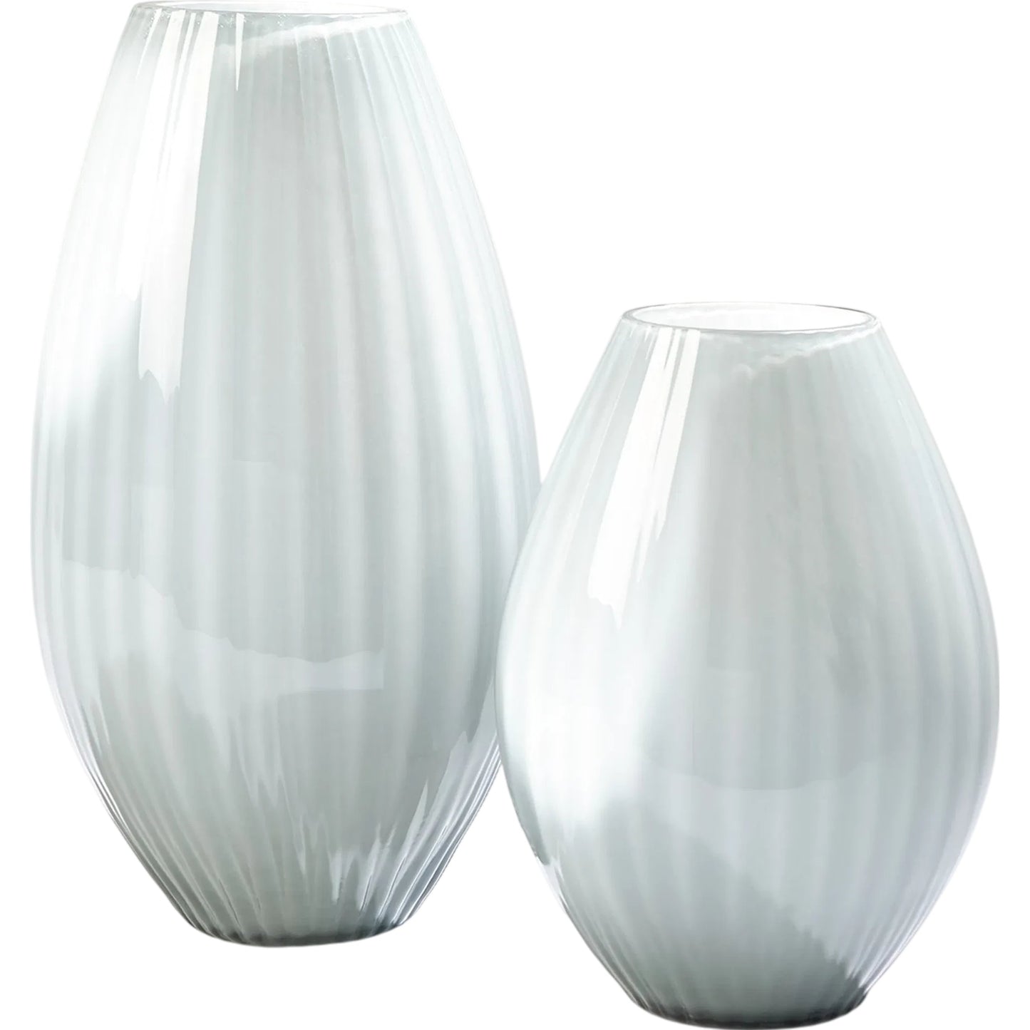 003 SI-2323236,SI-2323237 | Additional Silo | Cased Glass Stripe Vase by Global Views in blue. Made from unique in a modern style.