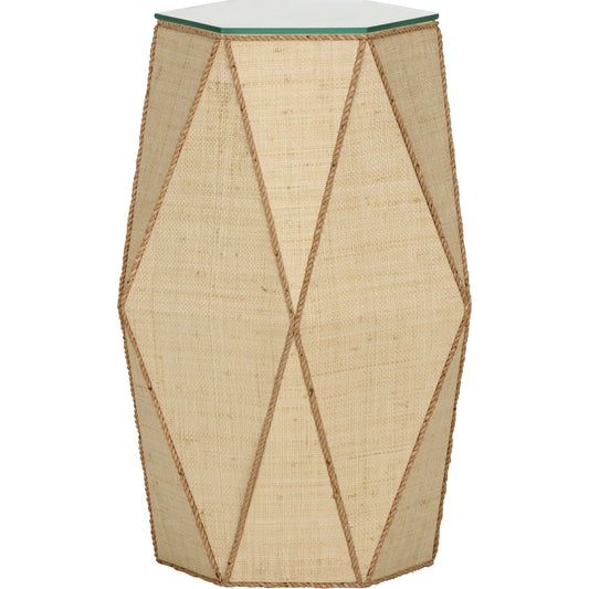 Gabriel Global Drinks Table by Wildwood in brown and natural. Made from unique in a rustic style.