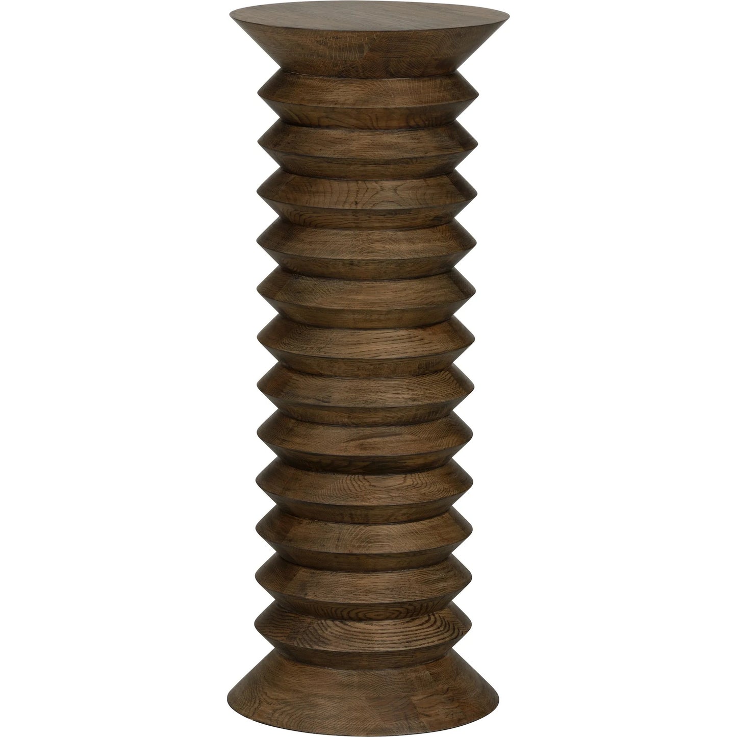 001 SI-2335337 | Primary Silo | Stax Pedestal by Wildwood in brown and driftwood. Made from unique in a unique style.