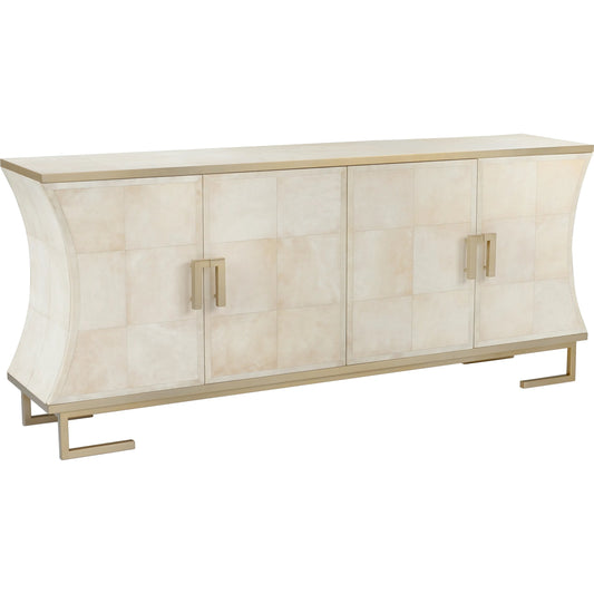 Mikami Cabinet by Wildwood in white, cream and cream. Made from unique in a transitional style.
