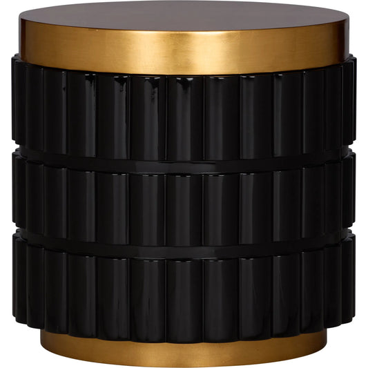 Ridgeworth Table by Wildwood in black, gold leaf. Made from unique in a modern style.