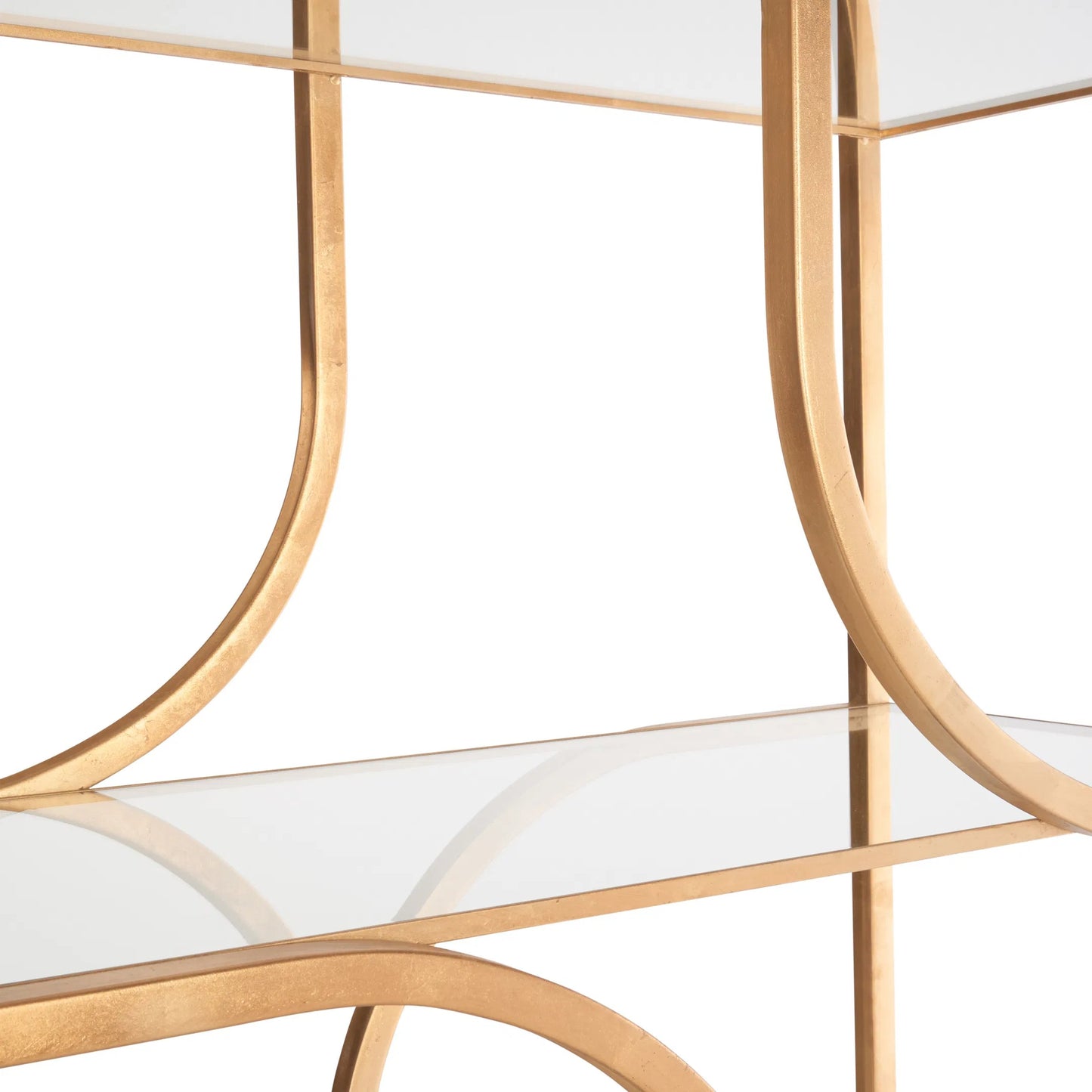004 SI-2387912 | Additional Silo | Atwood Etagere by Wildwood in gold leaf. Made from unique in a unique style.