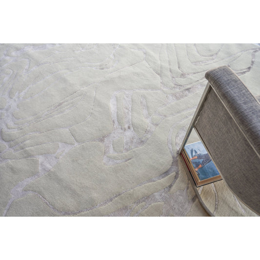 Aries 4911 Rug by Exquisite Rugs in silver. Made from wool, bamboo silk in a unique style.