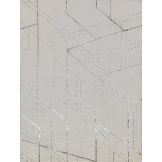 Aries 4919 Rug by Exquisite Rugs in silver. Made from wool, bamboo silk in a unique style.