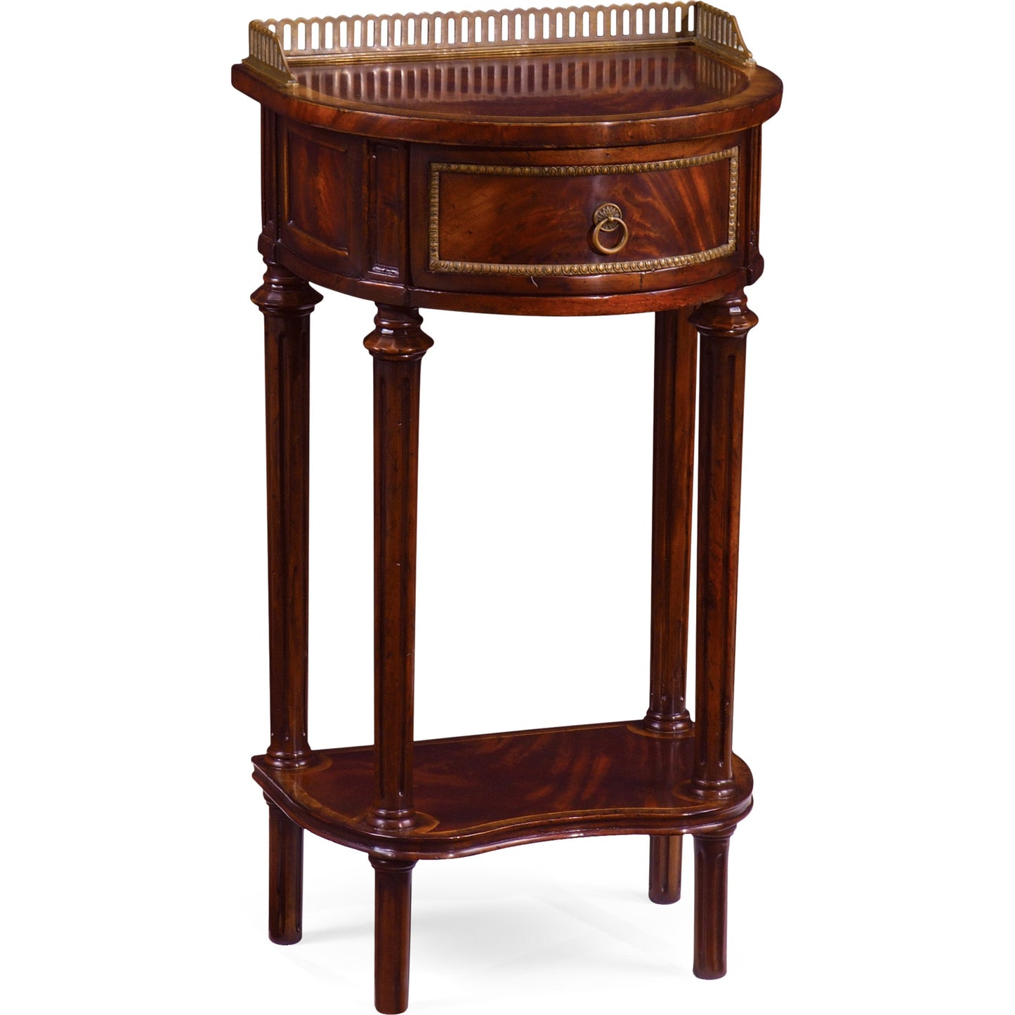001 SR-846093 | Additional Silo | Buckingham Phone Table by Jonathan Charles in brown and medium antique mahogany. Made from mahogany in a traditional style.