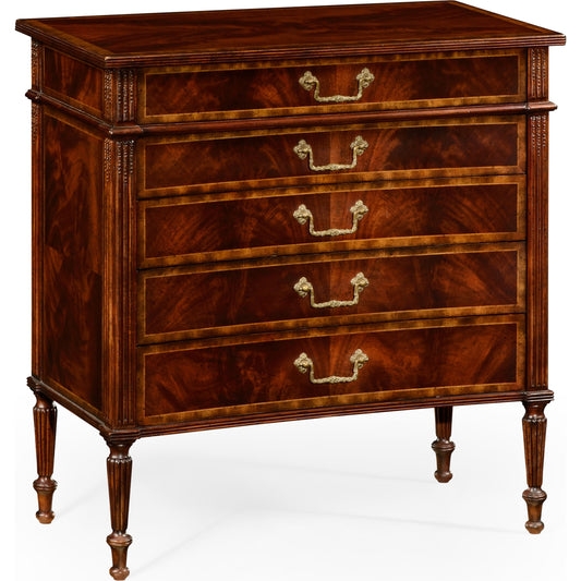 001 SR-846057 | Primary Silo | Buckingham Mahogany Chest of Drawers by Jonathan Charles in brown and medium antique mahogany. Made from acacia in a traditional style.