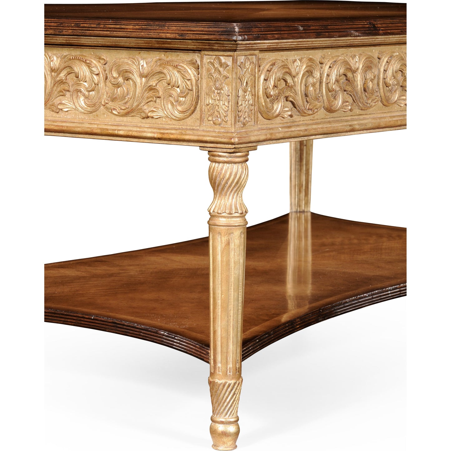 005 SR-847450 | Additional Silo | Versailles Louis Xiv Style Rectangular Coffee Table by Jonathan Charles in gold and light antique gold-leaf. Made from acacia in a traditional style.